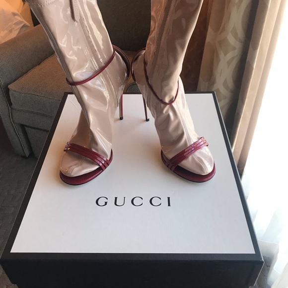 New Gucci ILSE Red Sandal red - Picture 4 of 8